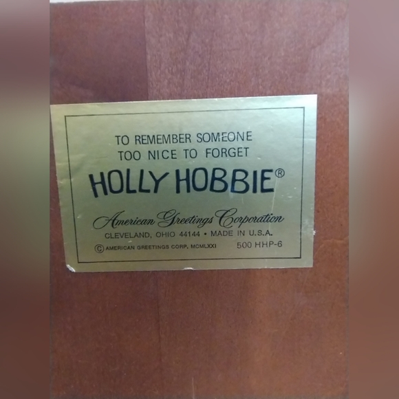 Vtg Holly Hobbie Wood Plaque What The World Needs American Greeting & Footprints - Picture 4 of 16